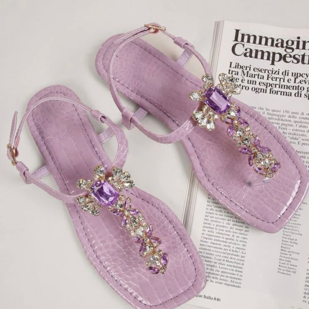 Rhinestone sandals